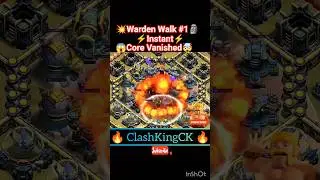 🤯How ? TH17 Defense MELTS Instantly!💥 Warden Walk Fireball Magic 😈 | Clash of Clans #coc #shorts