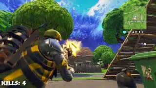 New Fortnite Jetpack Gameplay: 10 kills w/ trapping a noob for the Victory
