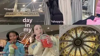 studying shopping and spiraling before midterms | city vlog | vlog #5🏙️