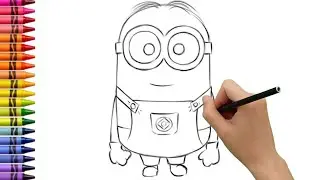 How to draw  minion | Easy for Kid's | Drawing and Colouring | Drawing for Kid's