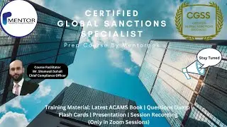 Certified Global Sanctions Specialist (CGSS) prep course