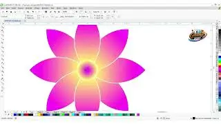 how to create a Flower 🌺 in CorelDraw | CorelDraw Tutorials #graphicdesgin #logo #coreldraw