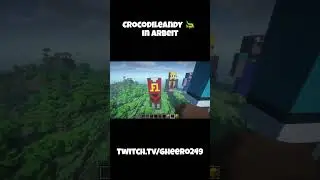 Crocodileandy 🐊 in arbeit #craftattack #minecraft #fitnacraft #twitch #streamer #crocodileandy