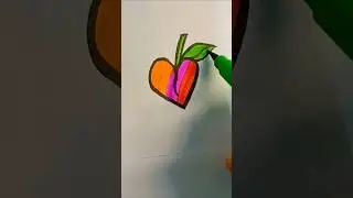Heart ❤️ colour drawing #shorts #art #coloring #trending #ytshorts @Jeni_Art2.0 @artforyou1