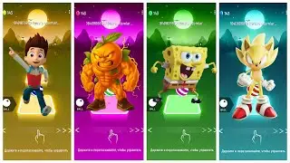 WOW! 😱 Sonic and Paw Patrol Together in Tiles Hop! 🔥🎵