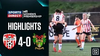 Candystripes WIN! | Derry City Women 4-0 Mid Ulster Ladies | #sportsdirectprem