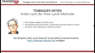 Tenbagger-Aktien finden mit der Peter-Lynch-Methode