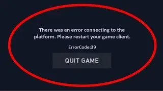 How To Fix - Valorant- There Was An Error Connecting To The Platform  Please Restart. Error Code 39