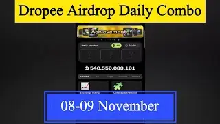 Dropee Daily Combo Today | Dropee Daily Combo 08 November | Dropee Daily Combo | Dropee Combo Today