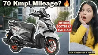 Yamaha Ray ZR 125 Hybrid Review 2026: 70kmpl Mileage? 🔥 Hybrid Scooter Ka Asli Test!