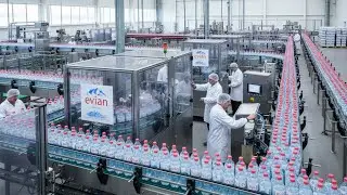 Inside the Evian Water Factory: How Natural Mineral Water Is Bottled at Massive Scale (Full Process)