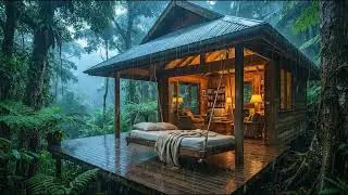 Soft Rain in the Deep Forest at Night 🌲 | Relax & Drift into Deep Sleep, Relaxation
