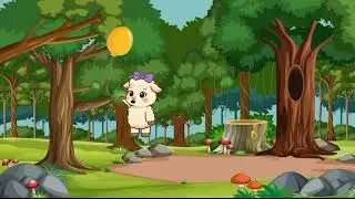 Flying balloon cartoon for children