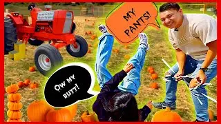 Сбор тыквы пошёл не по плану! 😅 (Я ПОРВАЛ ДЯДЯШКИ!!!) | Ферма Зелёные Луга 🐷🌽