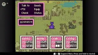 Efficiently resetting for rare items in the Nintendo Switch Online version of Earthbound.
