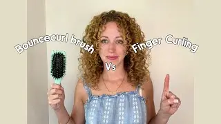 Bouncecurl brush vs finger curling hair tutorial