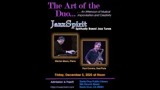 Paul Contos & Martan Mann play SpiritJazz 12.5.25
