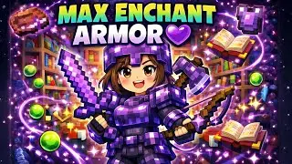 ULLY ENCHANTING My Armor & Weapons! 💜✨ | Minecraft | LIVE #minecraft #minecraftlive