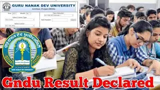 Gndu Result Declared || Gndu MA Fine Arts 1st & 3rd Semester Results || Gndu Results News