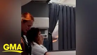 Airline crew cries as pilot announces Queen Elizabeth II&rsquo;s death l GMA