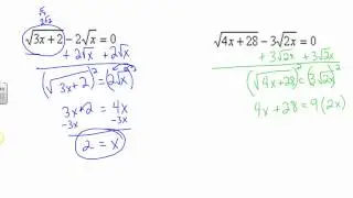 Algebra 2 - Solving Radical Equations