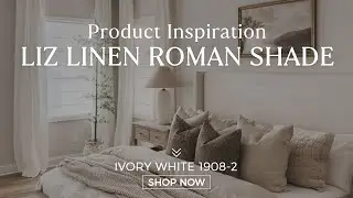 Римская штора Liz Linen цвета слоновой кости