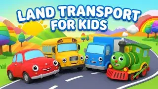 &ldquo;Land Vehicles for Kids | Fun 3D Cartoon Names & Sounds!&rdquo;