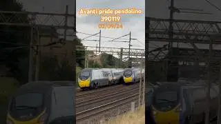 Avanti pendolino pride train at speed and tones #class390 #trainspotting #trains #highspeedtrain