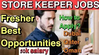 Store keeper job vacancy for fresher!50k salay full details