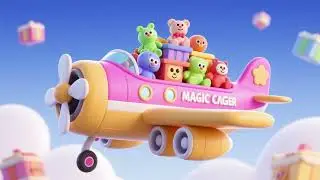 Magic Cargo Plane Carries Toys ✨ | Kids Songs & Nursery Rhymes | Fun Learning Adventure