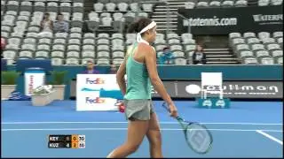 Madison Keys v Svetlana Kuznetsova highlights (1R) - Apia International Sydney 2015