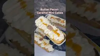 EASY Butter Pecan Caramel Mini Cakes #trending #food #baking #cooking #easyrecipe #cake