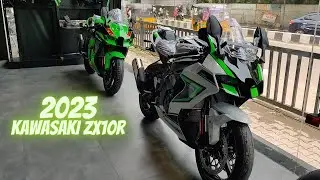 Kawasaki ZX10R 2023 Colour's😍Pearl Robotic White🔥Lime Green | STV