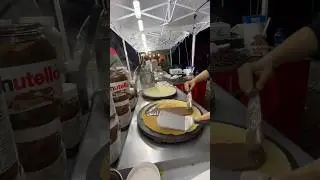 CR&Ecirc;PE ALLA NUTELLA #food #crepes #asmr #asmrsounds #asmrfood #nutella