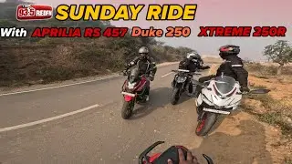 93.5 Red FM Sunday Ride 🏍️ | Aprilia RS 457 vs Duke 250 vs Hero Xtreme 250R | Pure Riding Fun