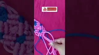 Bandhanwar| Bunting | मैक्रम तोरण | #macrametoran #toran #macrametutorial #shorts