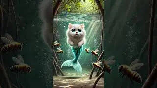 This cat is so stubborn #aicatmagic #funny #magicalcats