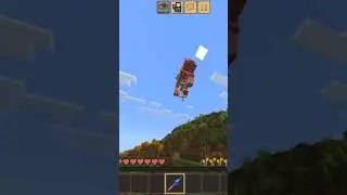 crafting and building but I have a gravity stick#minecraft