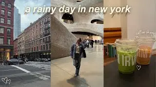 a rainy day in nyc: coffee shop, museum, dinner, etc.