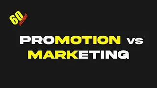 Promotion vs Marketing - Whats the Difference (WITHIN 2 MIN)