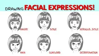 How to draw facial expressions (Hindi)