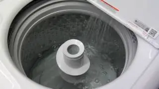 GTW460ASJWW deep rinse  GE Top Load Washer  shot with Panasonic AG-HVX200