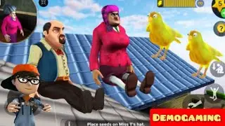 المدرسه الشريره مقلب الطيور\SCARY TEACHER 3D - Peck Uliar Circumstances - New Year Festivities