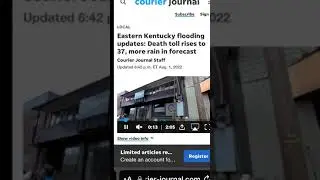 GMS Newspaper: Eastern Kentucky Flood death toll rises￼