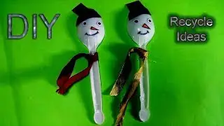 Doll with plastic spoon craft-Homemade doll -DIY Recycled ideas by TrendyCraft