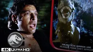 “Objekte im Spiegel sind näher, als sie erscheinen” T-Rex Jeep-Verfolgungsjagd | Jurassic World