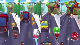 Talking Tom Gold Run: Fortune Tom vs Hank vs Ginger vs Captain Tom - ULTIMATE RACE! 🏆