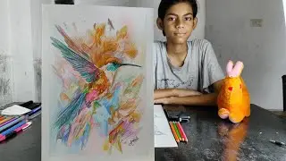 ✨ Realistic Bird Drawing | Pencil Colour | @ArnabArtsOG 🤍