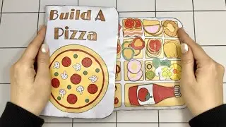 [Paper DiY] The Best Paper Quiet Book! Build A Pizza Paper Doll Craft 🍕🍕 Easy DIY Tutorial