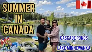 HOW PEOPLE IN CANADA SPEND SUMMER 2023 | CASCADE PONDS + MINNEWANKA + BANFF | BUHAY CANADA
